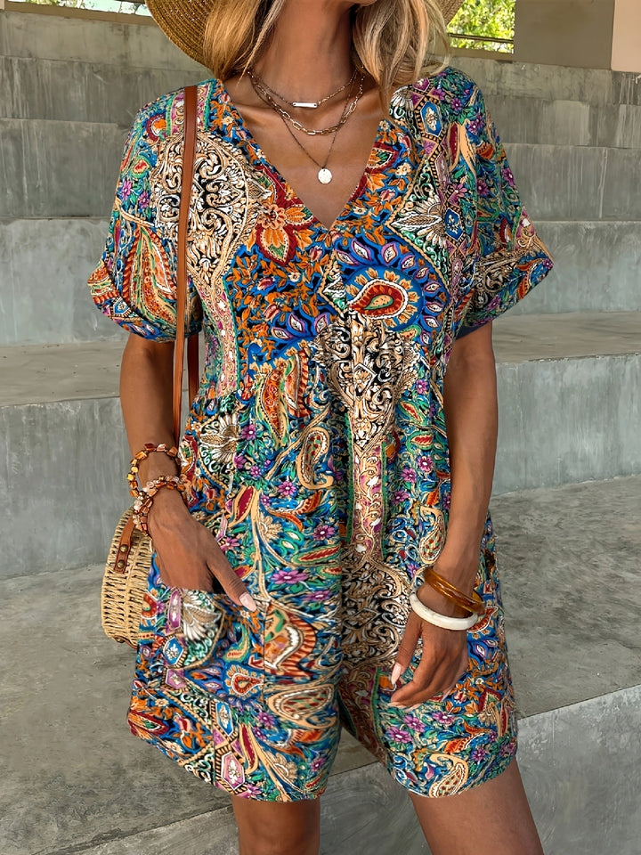 Bailey | Tropical Bohemian Jumpsuit