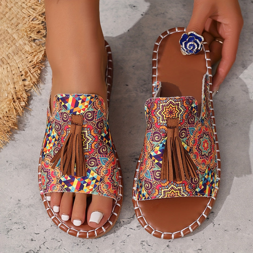 Addison | Boho Tassel Sandals