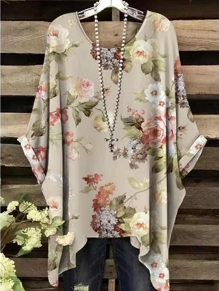Nancy | Vintage Bohemian Floral Print Women's T-Shirt