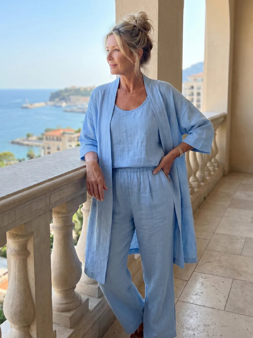 Linnea | Effortless Linen-Cotton Three-Piece Set