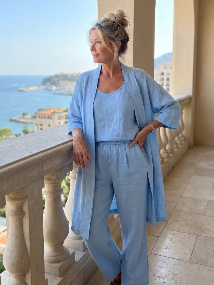 Linnea | Effortless Linen-Cotton Three-Piece Set
