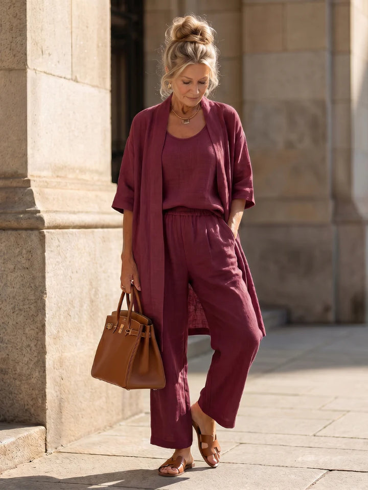 Linnea | Effortless Linen-Cotton Three-Piece Set