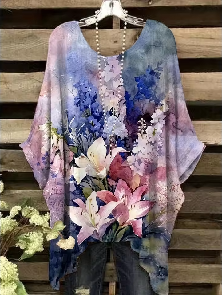 Judy | Vintage Bohemian Floral Print Women's T-Shirt