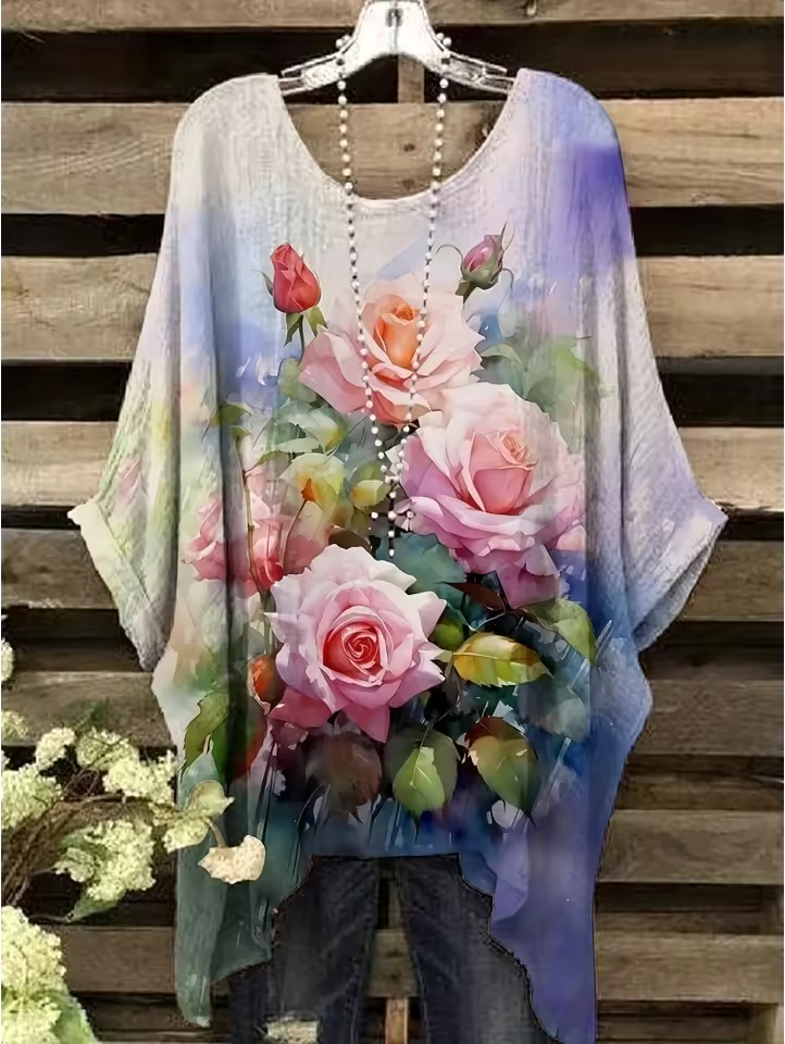 Sherry | Vintage Bohemian Floral Print Women's T-Shirt