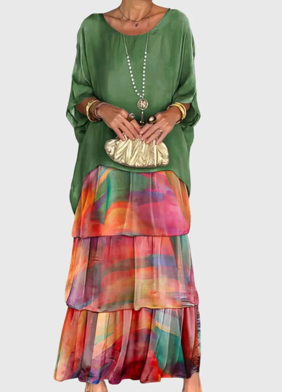 Carmel | Elegant Flowing Maxi Dress