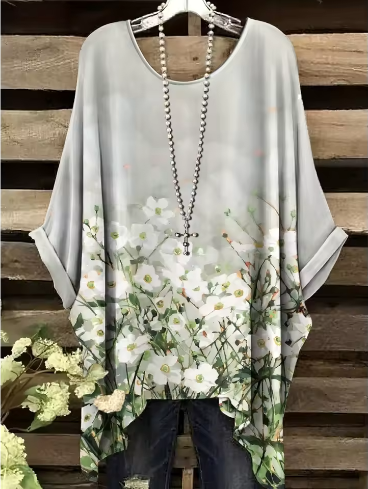 Anya | Vintage Bohemian Floral Print Women's T-Shirt
