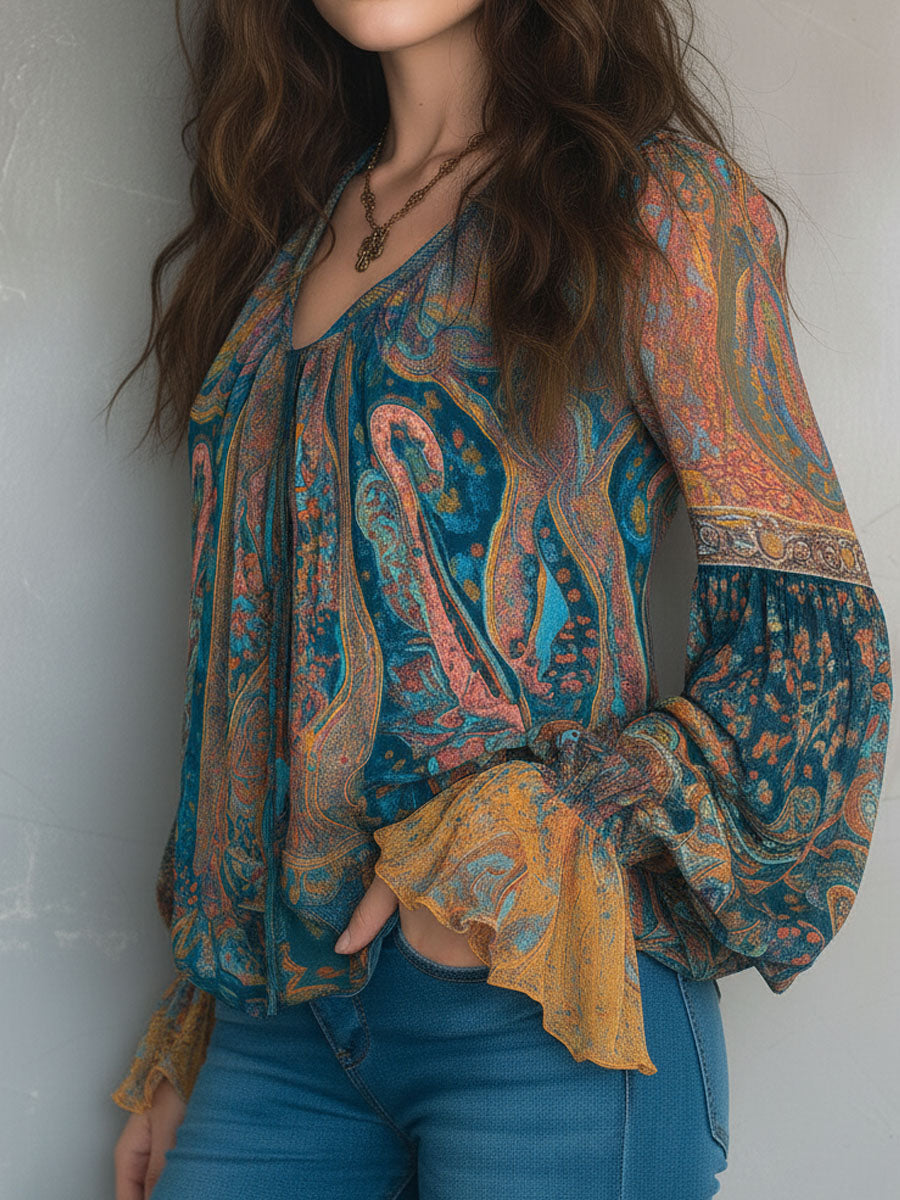 Clara | Bohemian Flow Blouse
