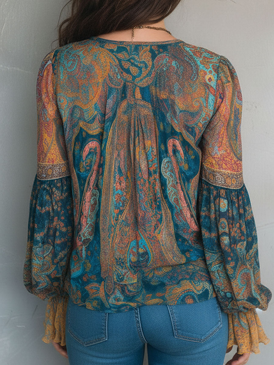 Clara | Bohemian Flow Blouse