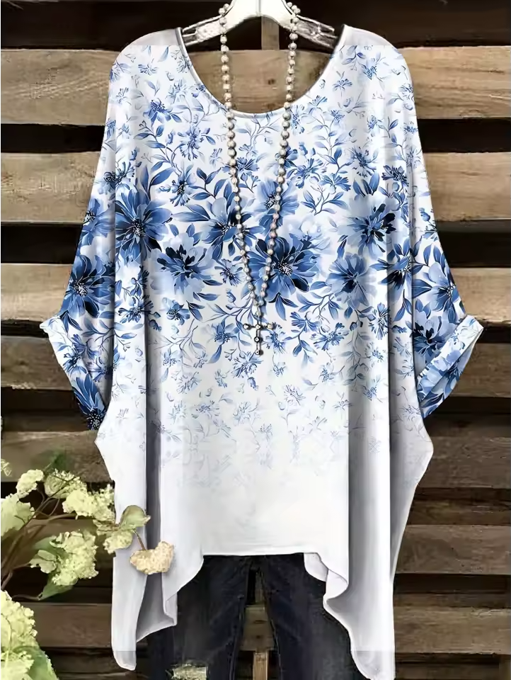 Ines | Vintage Bohemian Floral Print Women's T-Shirt