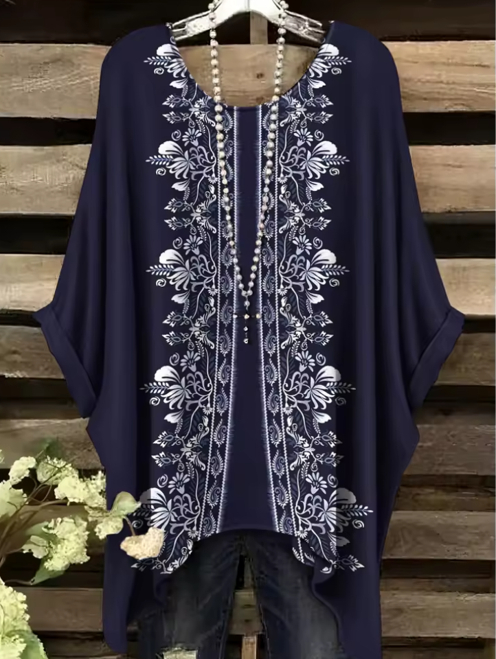 Ivana | Vintage Bohemian Floral Print Women's T-Shirt