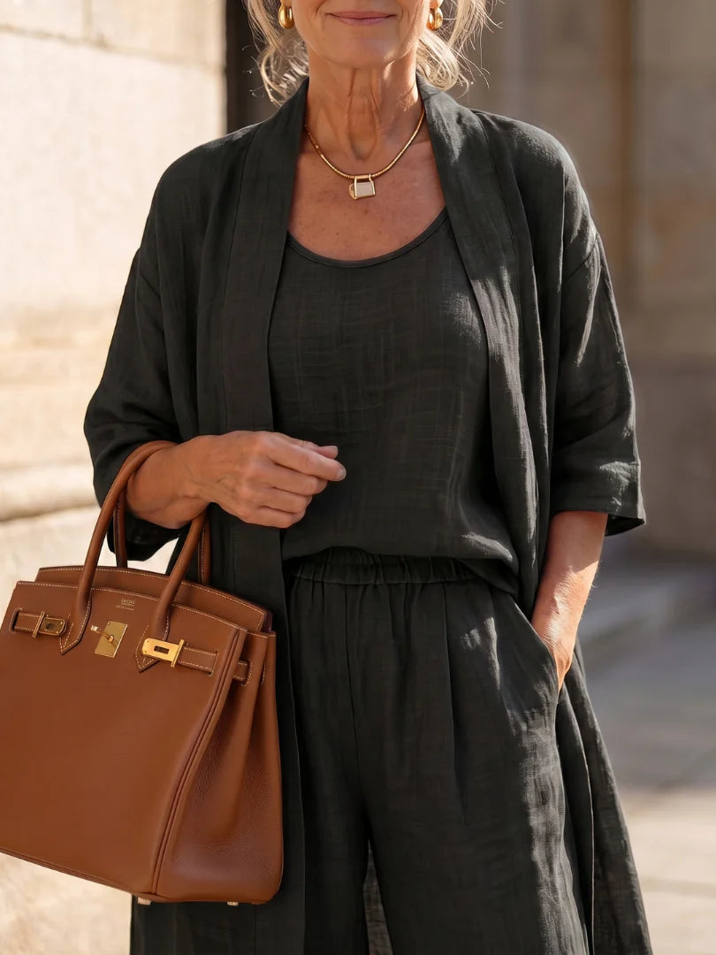 Linnea | Effortless Linen-Cotton Three-Piece Set