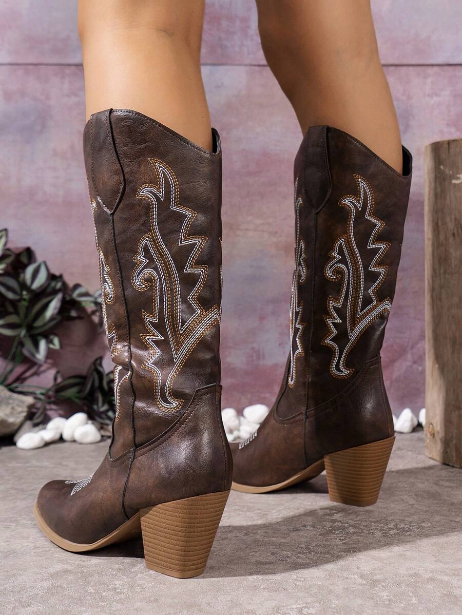 Vera | Brown Western Boots