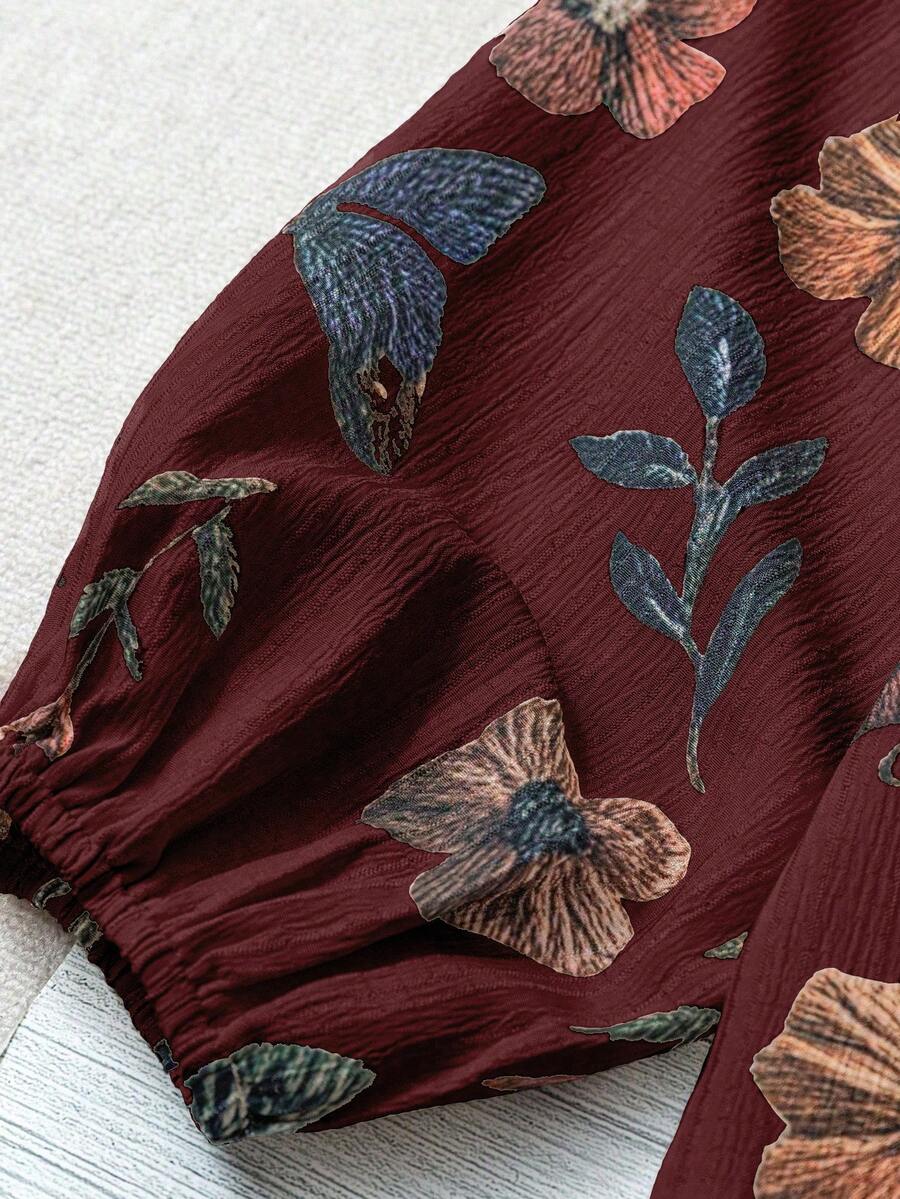 Liora | Vintage Meadow Tie Blouse