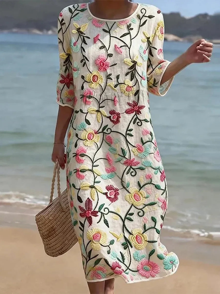Rosalind | Casual Women's Dress with Floral Print