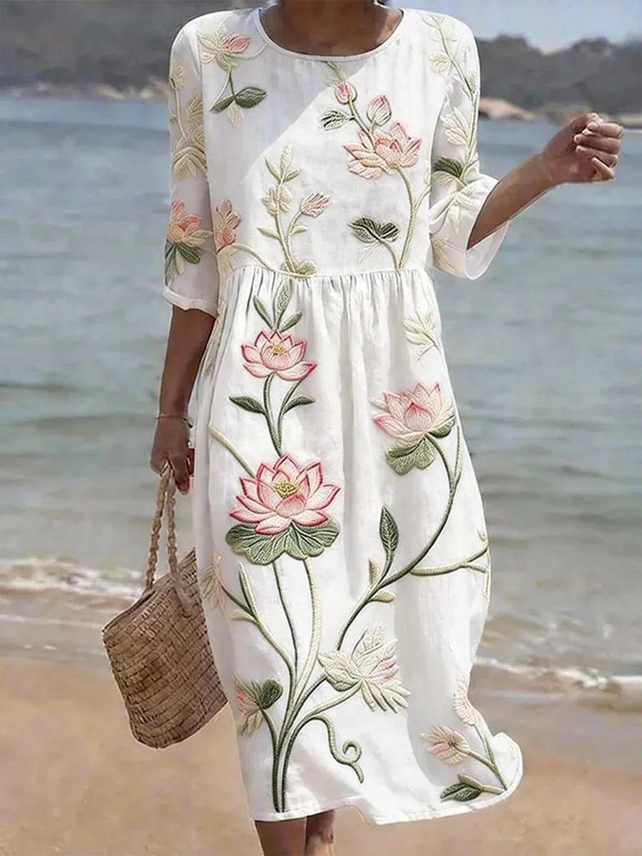 Rachel | Casual Women's Dress with Floral Print