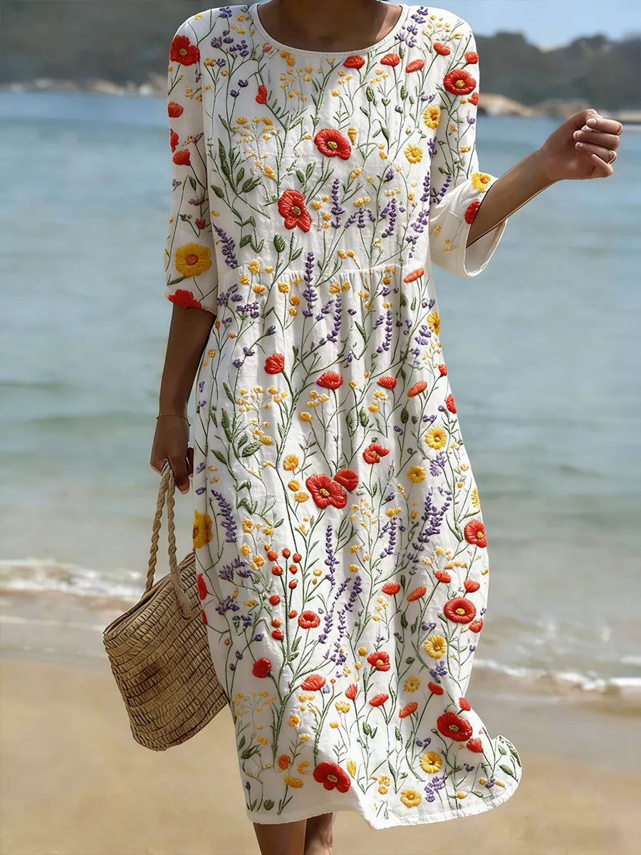 Veronica | Casual Women's Dress with Floral Print