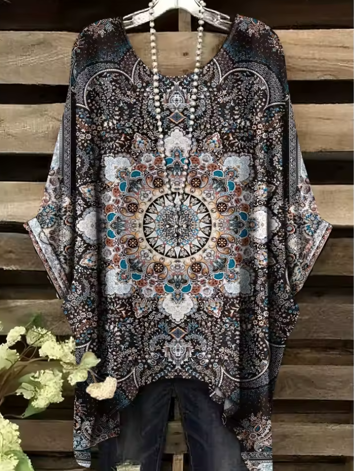 Helen | Vintage Bohemian Floral Print Women's T-Shirt