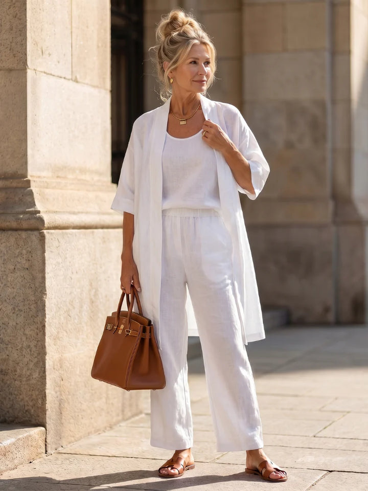 Linnea | Effortless Linen-Cotton Three-Piece Set