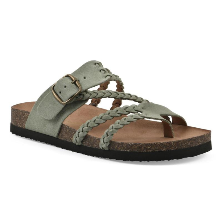 Violet | Braided Soft Suede Sandals Flat Comfortable Fit
