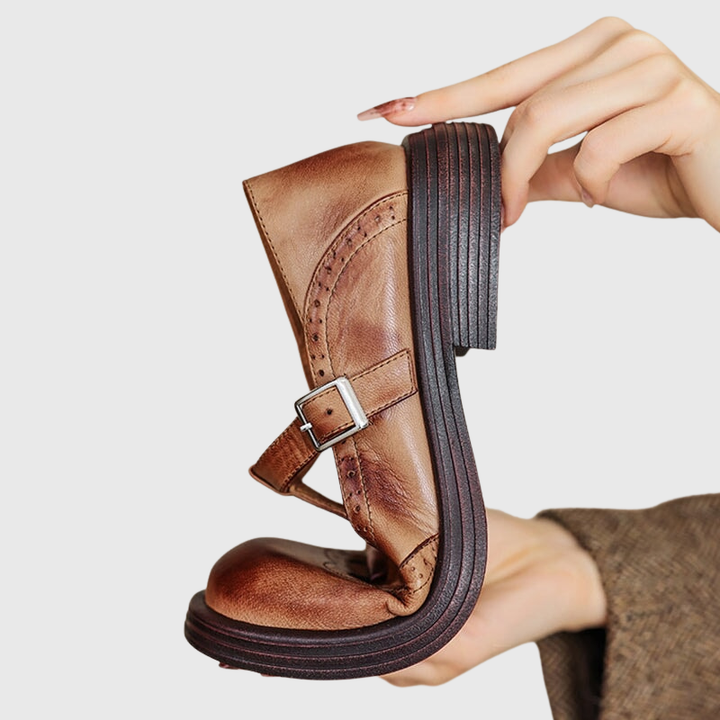 Sasha | Leather Mary Janes