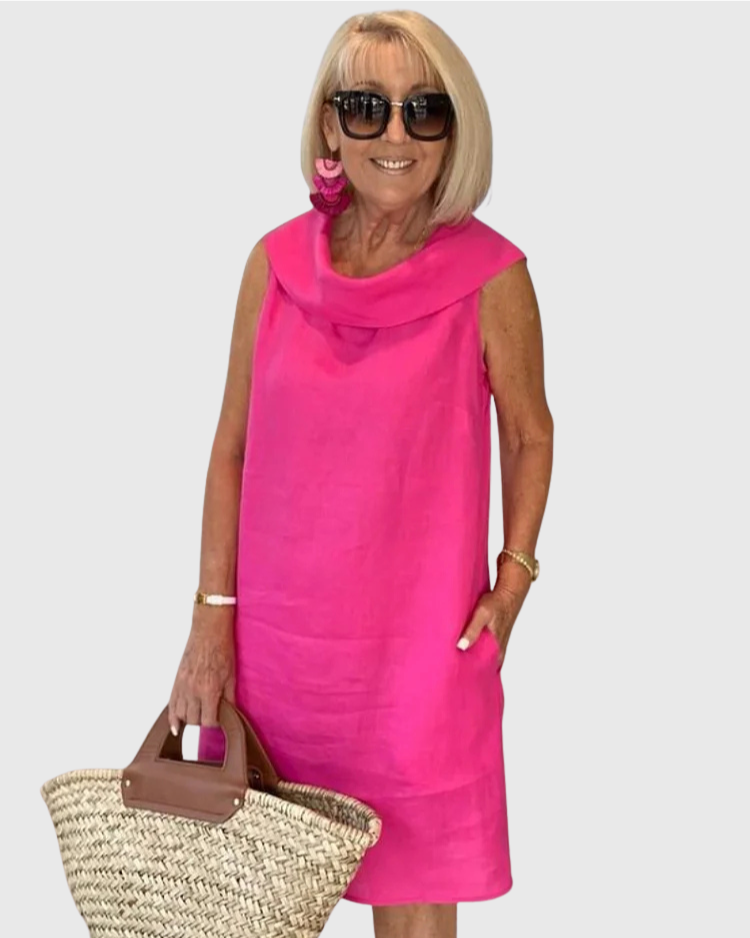Veronica | Sleeveless Sheath Dress with Round Neck