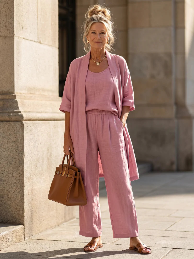 Linnea | Effortless Linen-Cotton Three-Piece Set