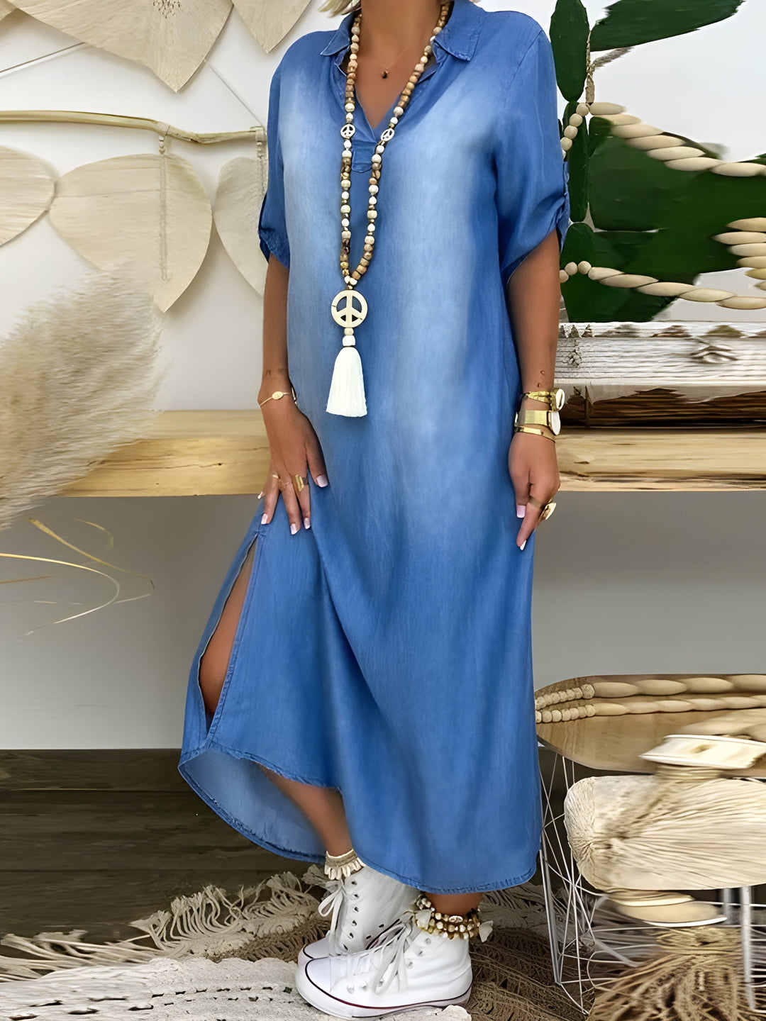 Lexi | Chic Denim Maxi Dress