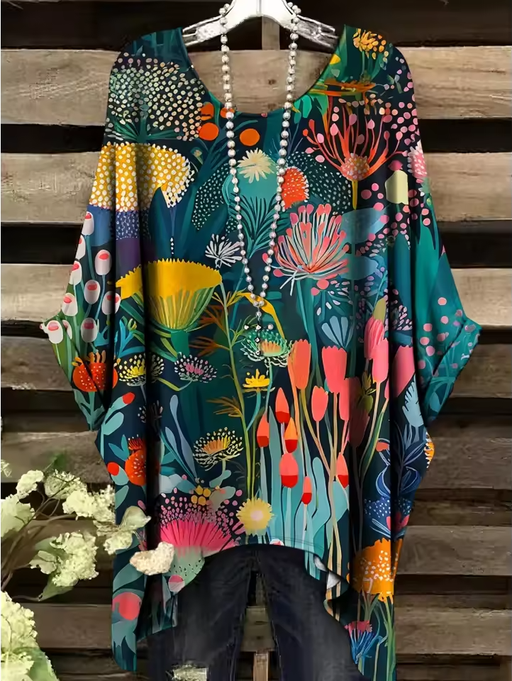 Ethel | Vintage Bohemian Floral Print Women's T-Shirt