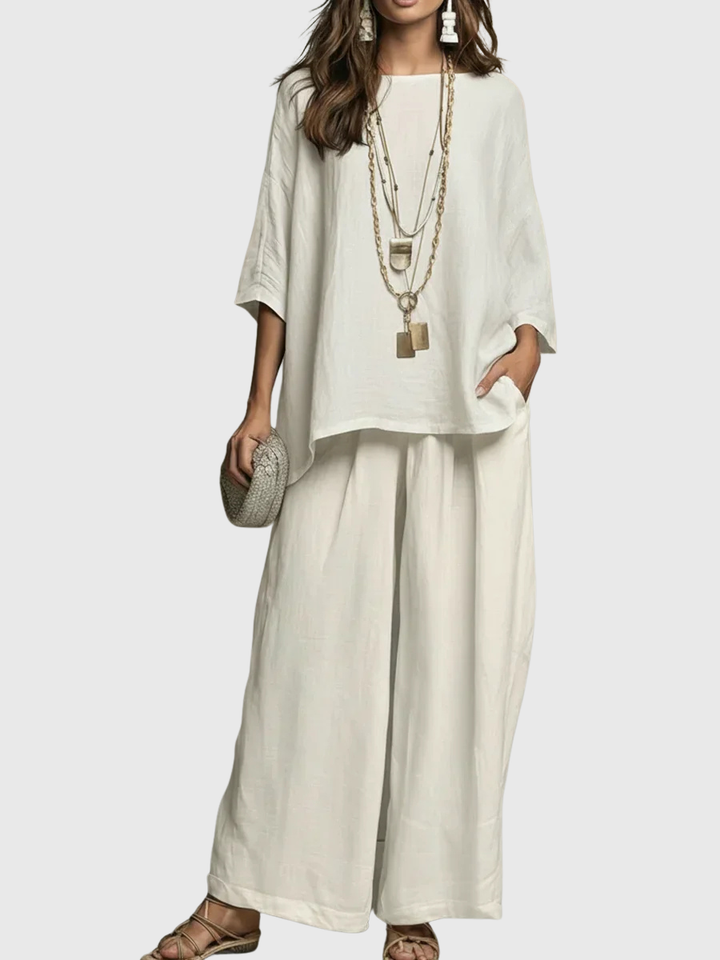 Basha | Linen Two Piece Set