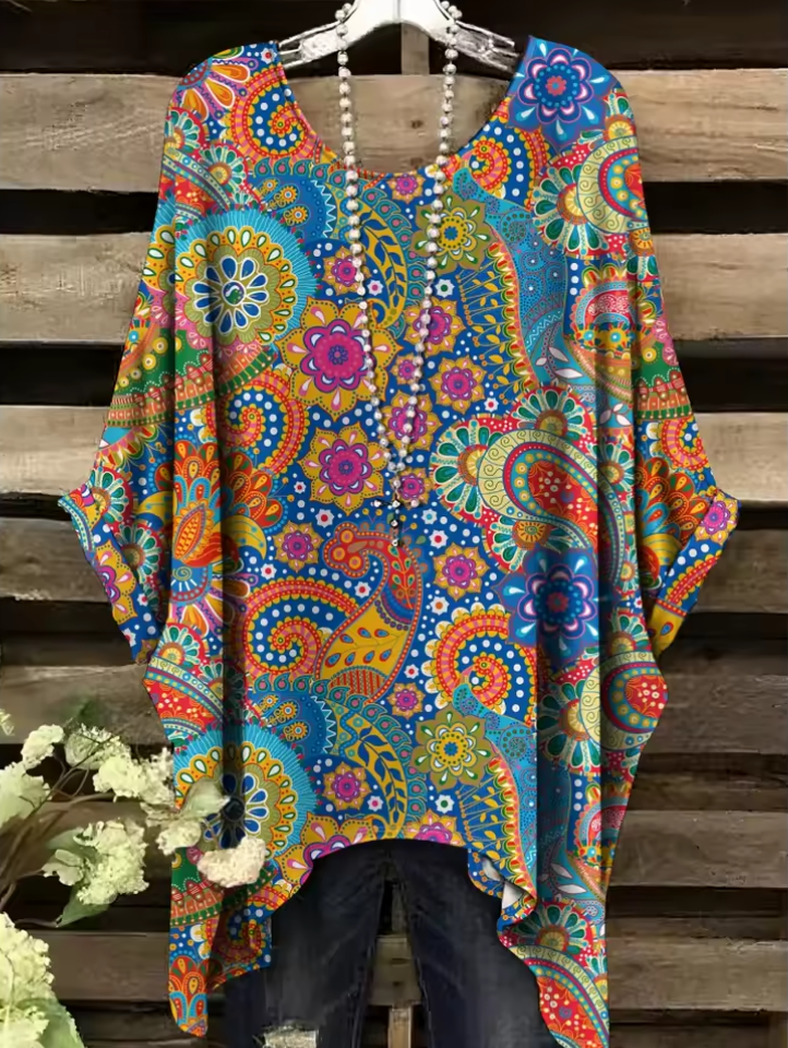 Eunice | Vintage Bohemian Floral Print Women's T-Shirt