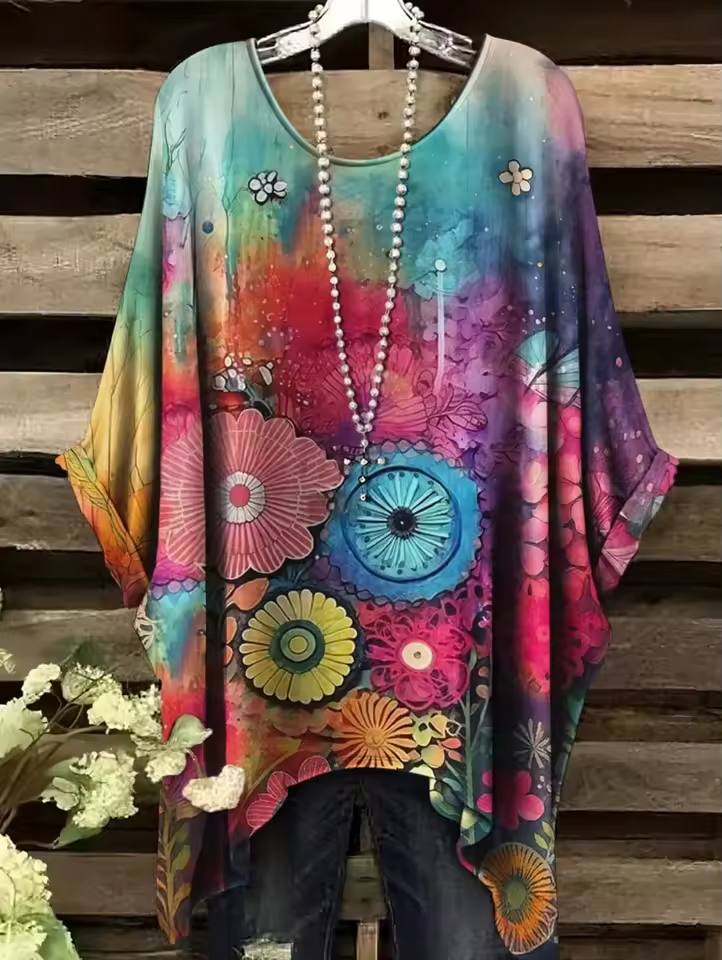 Jody | Vintage Bohemian Floral Print Women's T-Shirt