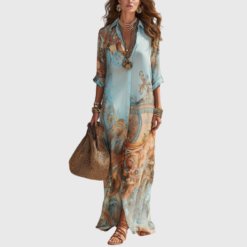 Lorna | Maxi Shirt Dress