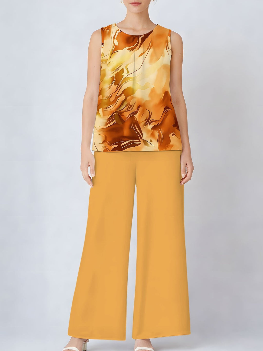 Jessica | Warm Print Two Piece Set