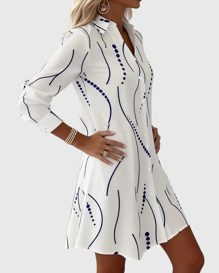 Hazel | Wavy Collar Dress Shirt