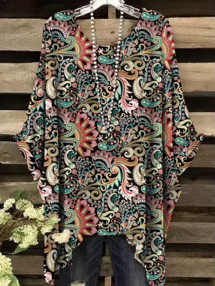 Anne | Vintage Bohemian Floral Print Women's T-Shirt