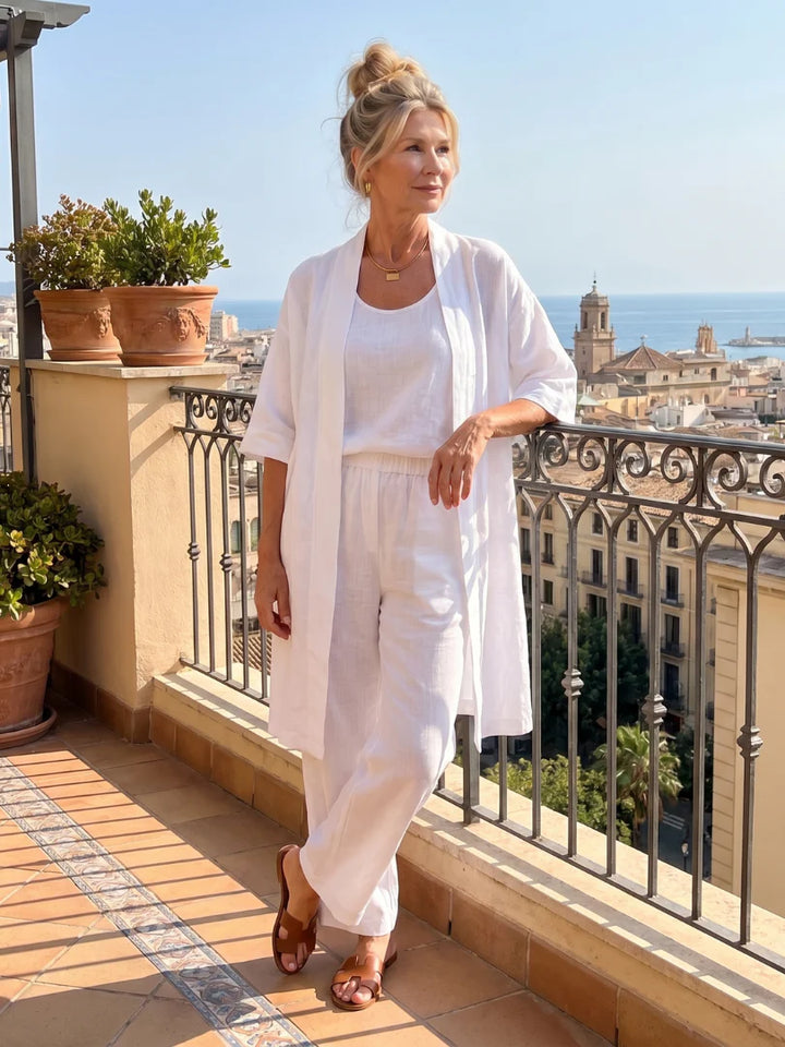 Linnea | Effortless Linen-Cotton Three-Piece Set