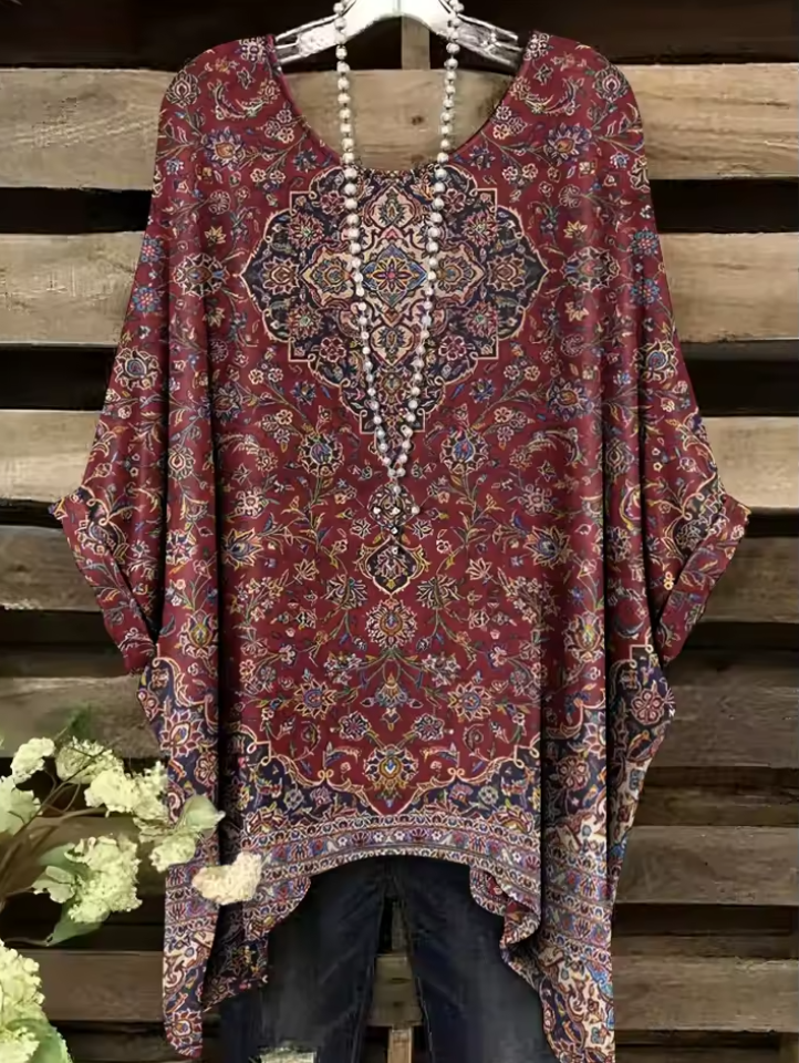 Jane | Vintage Bohemian Floral Print Women's T-Shirt