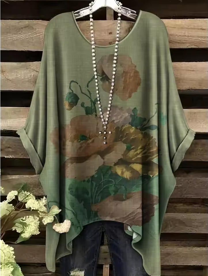 Martha | Vintage Bohemian Floral Print Women's T-Shirt