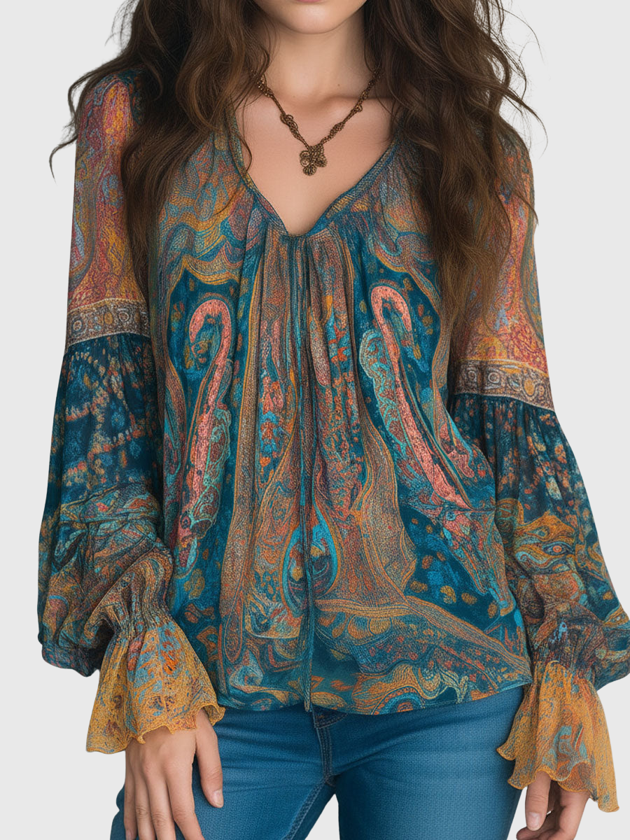 Clara | Bohemian Flow Blouse
