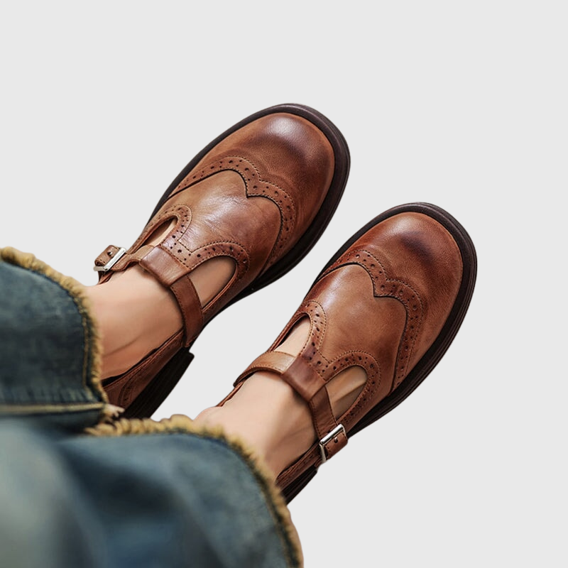 Sasha | Leather Mary Janes