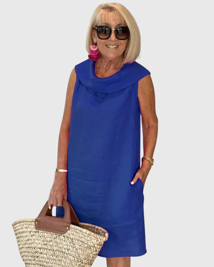 Veronica | Sleeveless Sheath Dress with Round Neck