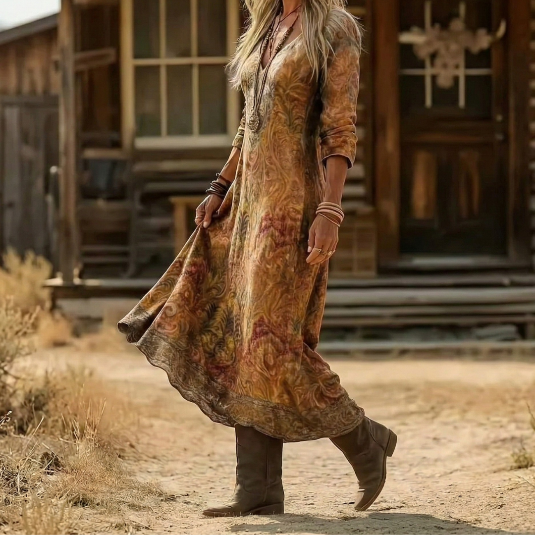 Demi | Vintage-Inspired Floral Midi Dress