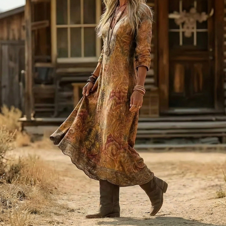 Demi | Vintage-Inspired Floral Midi Dress