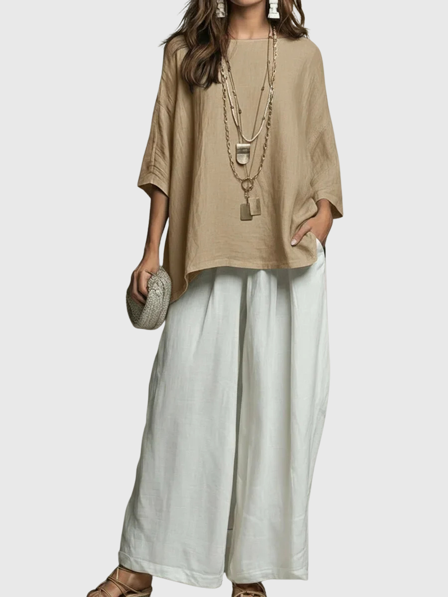 Basha | Linen Two Piece Set
