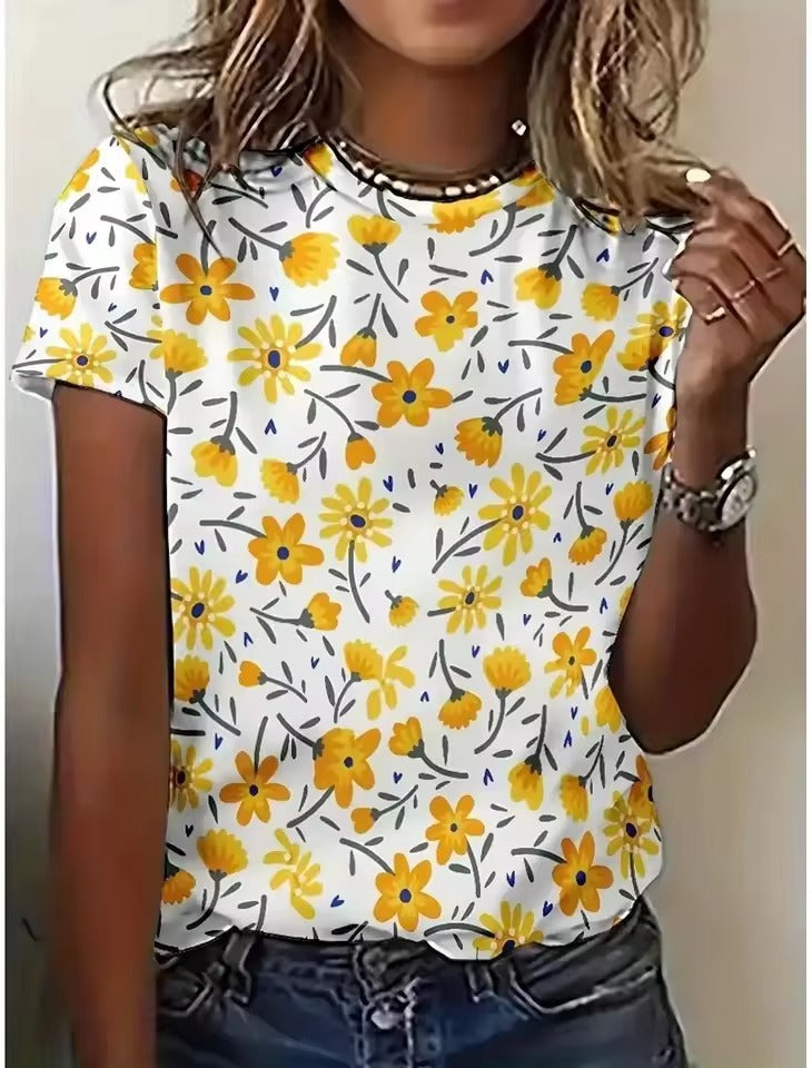Rosemary | Women's Cute Aesthetic Flowers Art Print Shirt