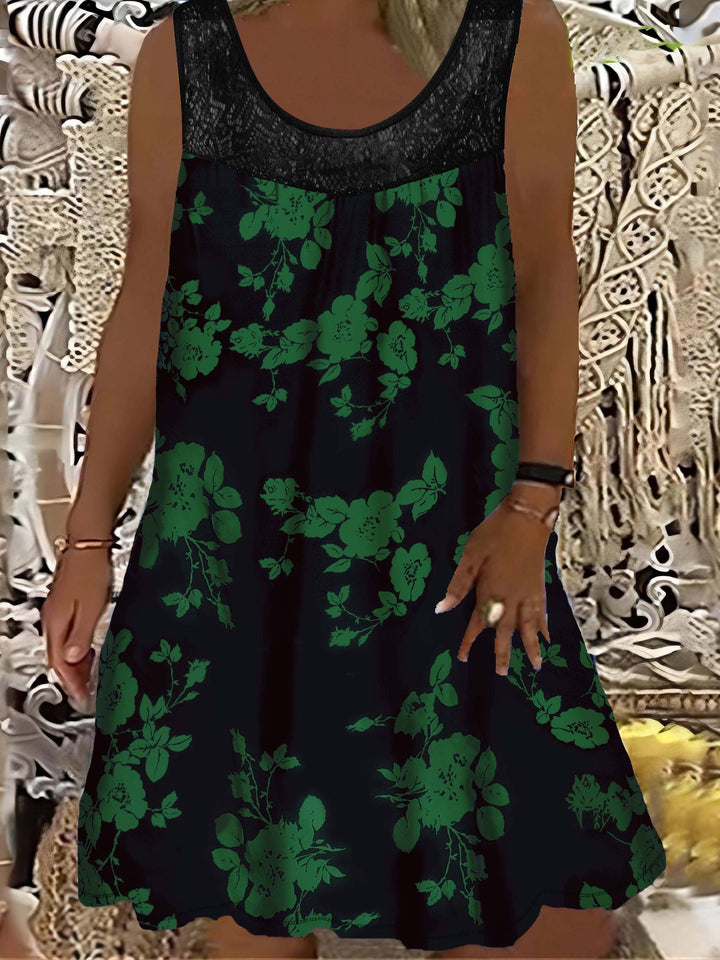 Zyra | Loose Sleeveless Maxi Dress With Round Neck