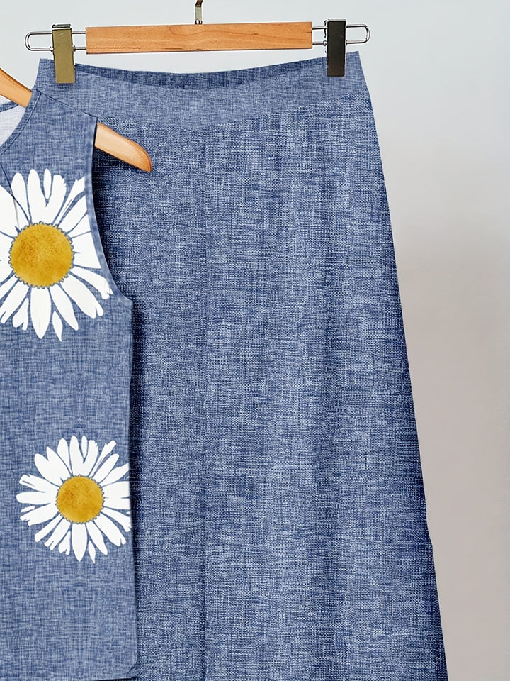 Kaitlyn | Daisy Flower Two-Piece Set