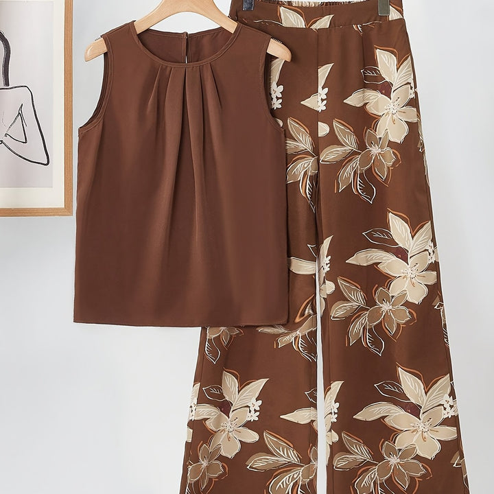 Marissa | Casual Brown Two-Piece Set