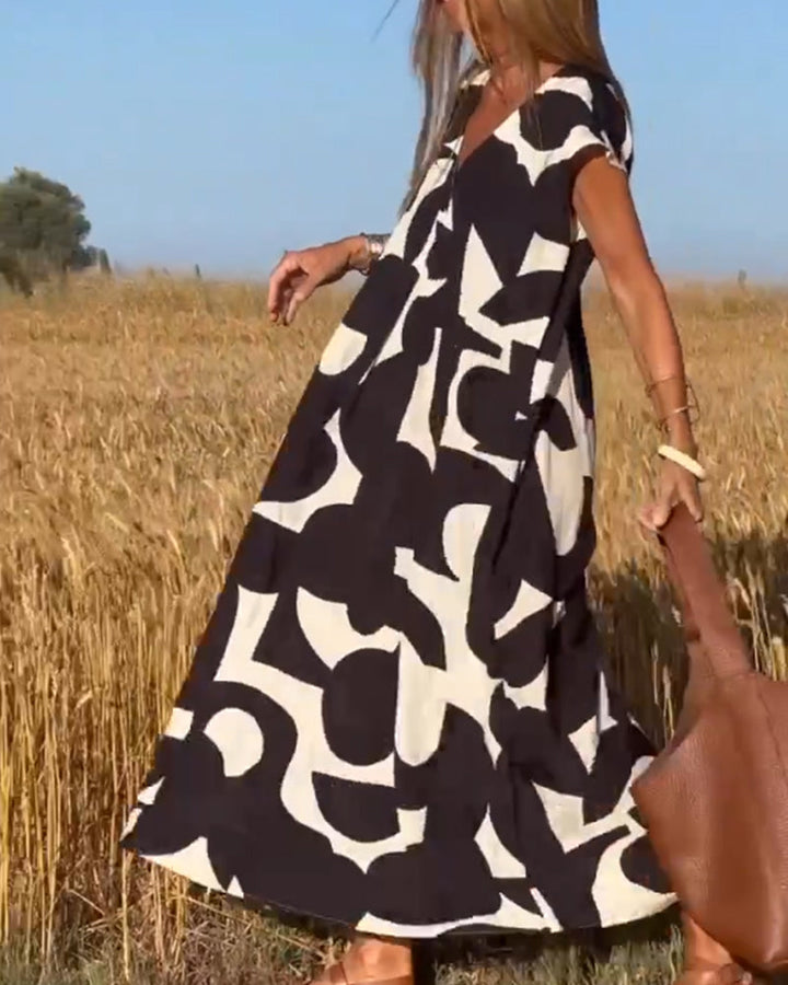 Kendall | Relaxed Abstract Dress