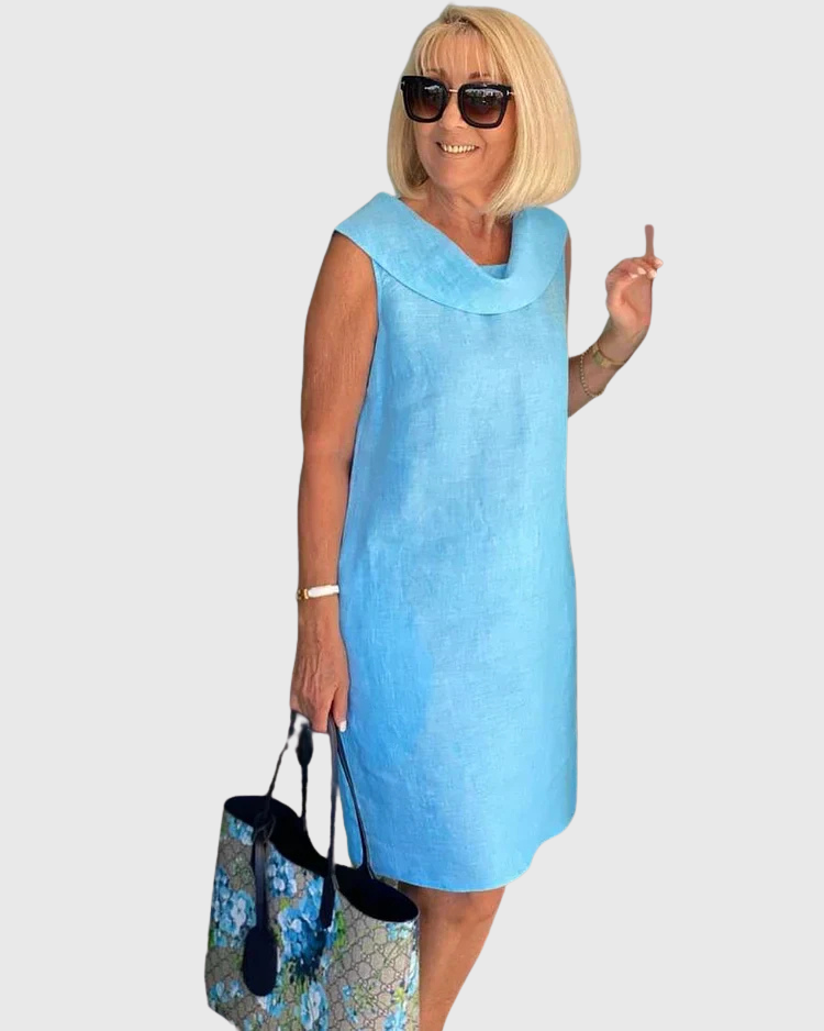 Veronica | Sleeveless Sheath Dress with Round Neck